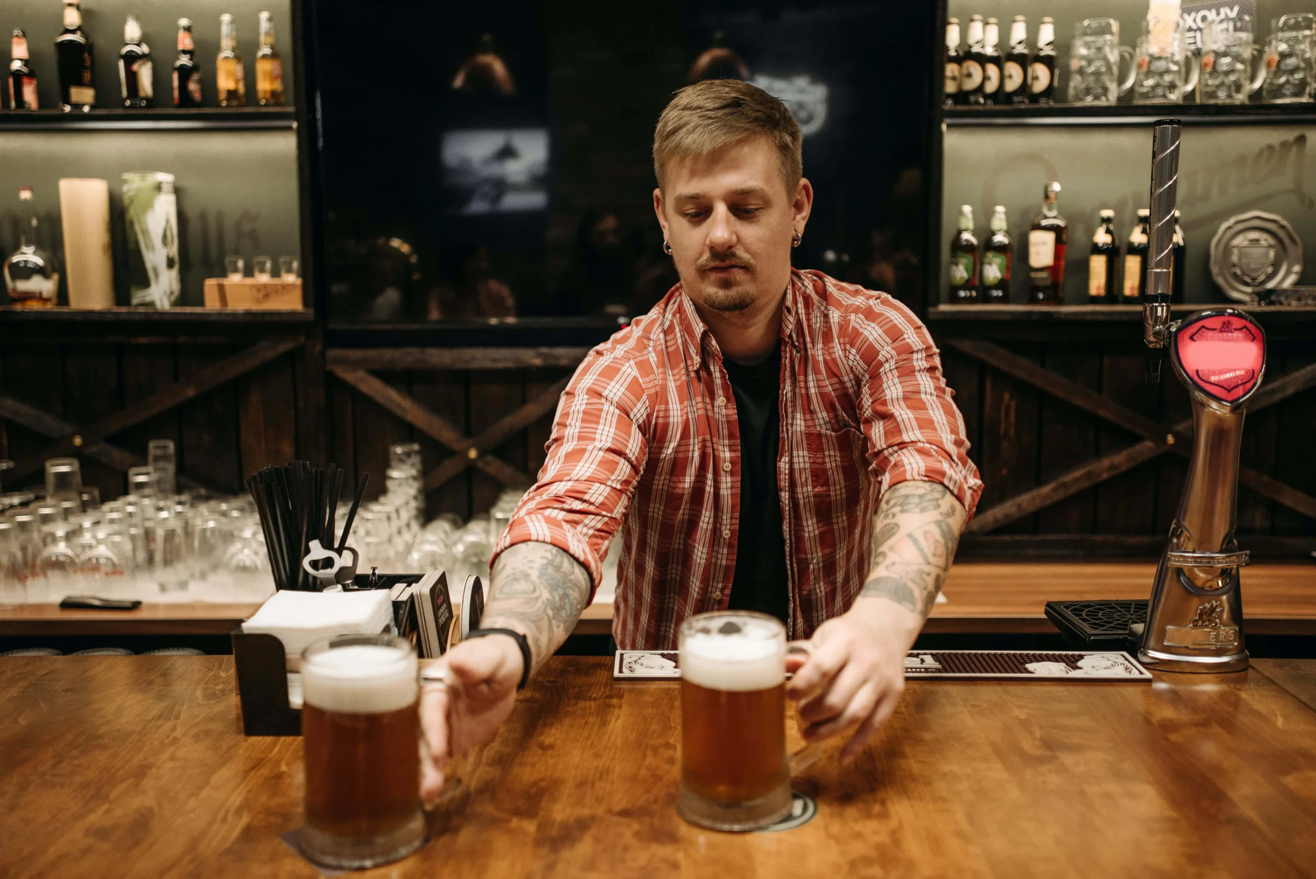 Barra de Bar de cerveza artesanal