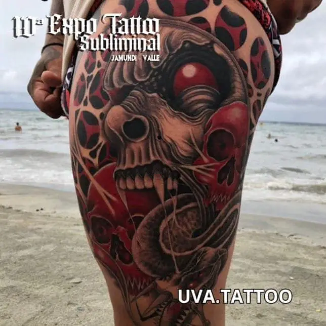 tattoo en una pierna