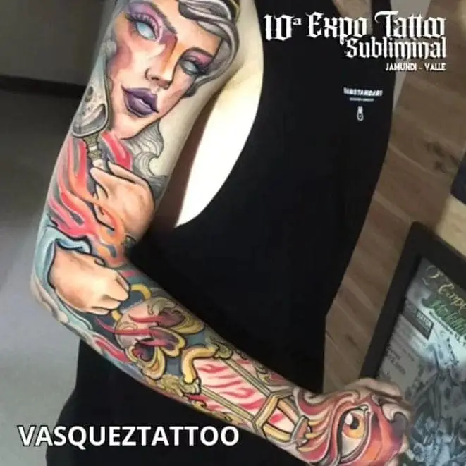 dibujo mujer tattoo
