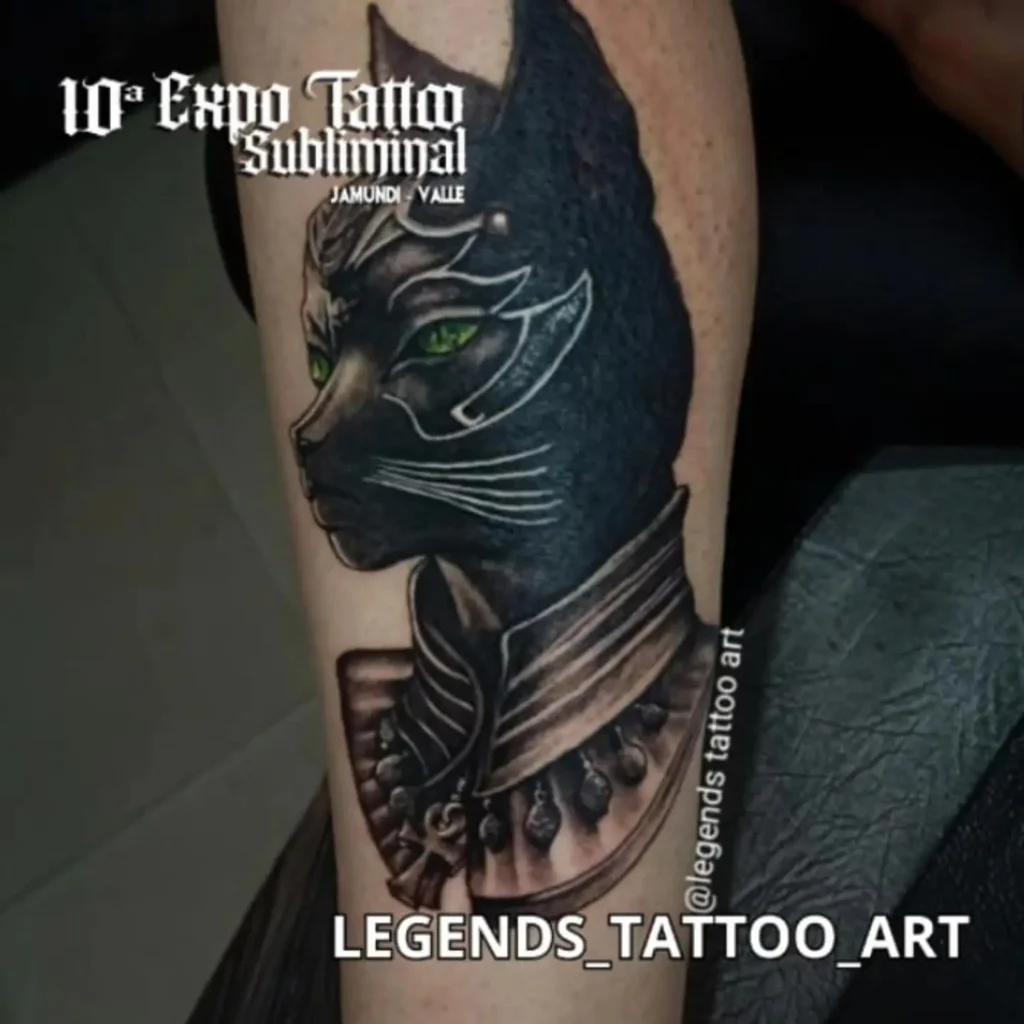 gato egipcio tattoo
