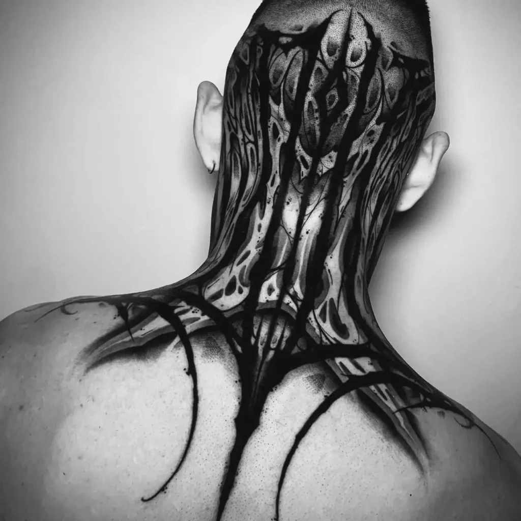 tattoo negro y blanco 